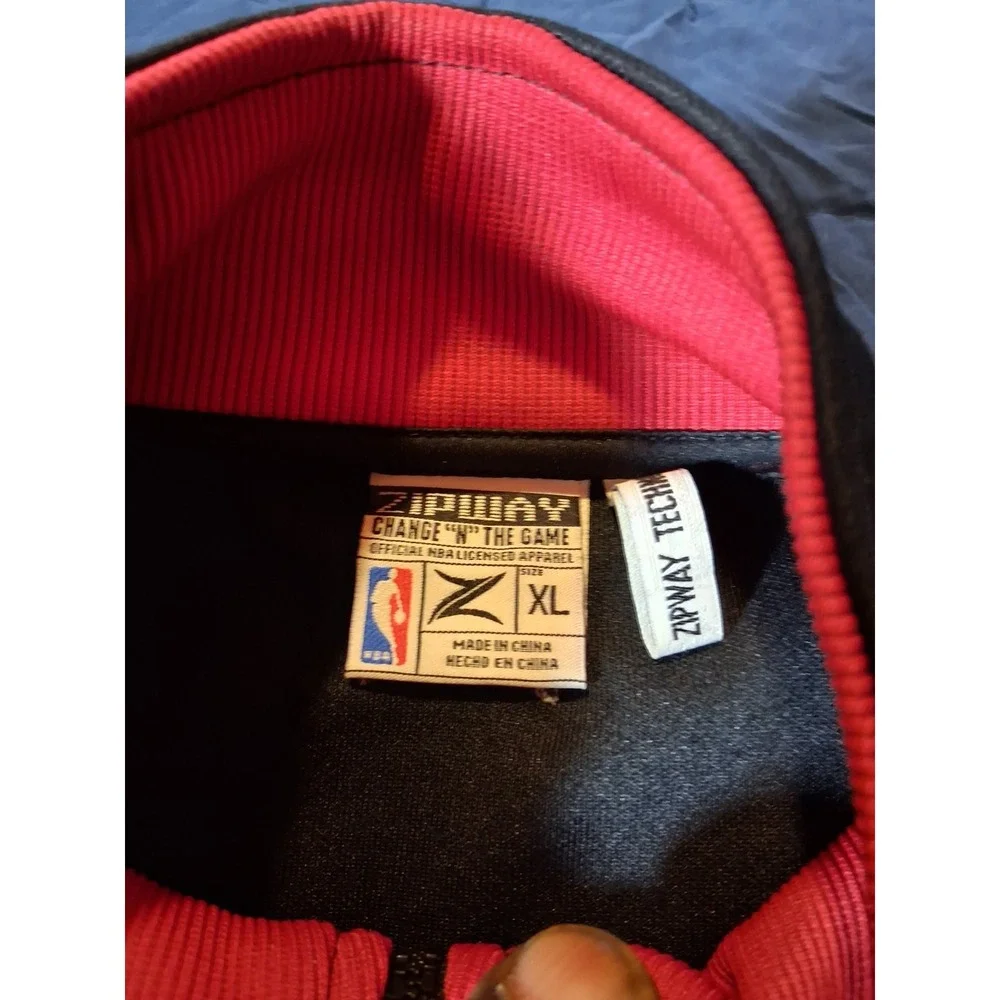 NBA Men's LA Clippers Zipway Black/Red Full-Zip Jacket‎ Size XL